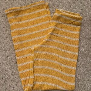 Zara Yellow Striped Knit Pants